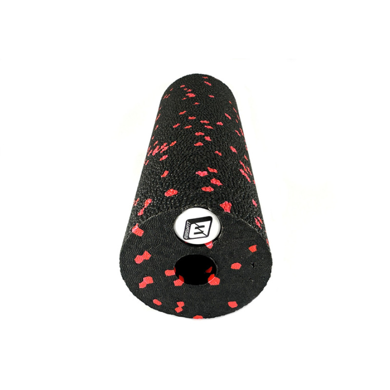 Масажний ролик (валик) EasyFit EPP, Довжина 15 см, Діаметр 5 см, EPP-піна, для МФР, фітнесу, йоги та реабілітації, Чорно-червоний