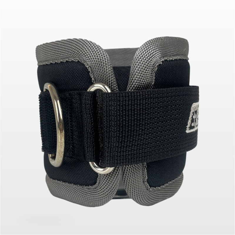 Манжета для тяги на тренажере Бубновского EasyFit, Ширина 11 см, Оксфорд, Сталь, Черный