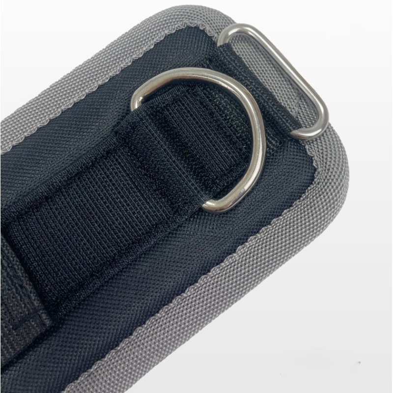 Манжета для тяги на тренажере Бубновского EasyFit, Ширина 11 см, Оксфорд, Сталь, Черный