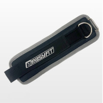 Манжета для тяги на тренажері Бубновского EasyFit, Ширина 11 см, Оксфорд, Сталь, Чорний