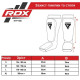 Защита голени и стопы RDX Shin Instep Foam Black/White, Размер L, Углеродное волокно, Гелевый слой, Черный