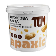 Арахісова паста кранч з фініками та білим шоколадом, "ТОМ", 1 кг