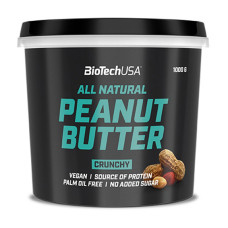 Арахисовая паста All Natural Peanut Butter Crunchy, BioTech, 1 кг
