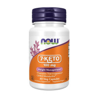 Жироспалювач 7-KETO, NOW foods, 100 мг, 60 капсул