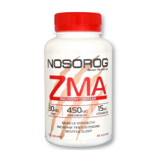 Бустер тестостерону, ZMA, NOSOROG, 120 капсул