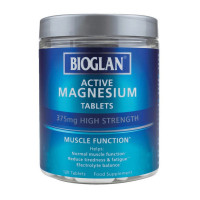 Магний, Active Magnesium, Bioglan, 375 мг, 120 таблеток