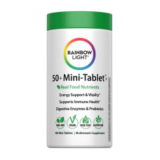Мультивитамины для взрослых от 50 лет, 50+ Mini-Tablet™+, Rainbow Light, 180 мини таблеток