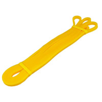 Резинка для подтягиваний и спорта EasyFit, Сопротивление 1-6 кг, Латекс, Длина 208 см, Ширина 6,4 мм, Толщина 4,5 мм, Желтый