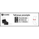 Бандаж на голеностоп Power System PS-6013 Neo Knee Support Black/Red (1шт.), Размер L, Черный