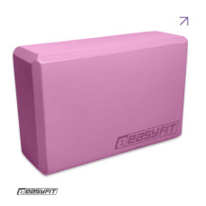 Блок для йоги EasyFit EVA, 23х15,5х7,5 см, рожевий