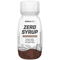 Сироп без цукру, Zero Syrup, BioTech, 320 мл, Шоколад (тріснута кришка)