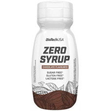 Сироп без цукру, Zero Syrup, BioTech, 320 мл, Шоколад (тріснута кришка)
