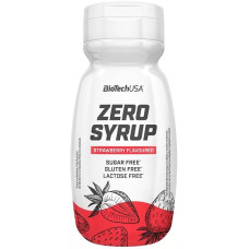 Сироп без цукру, Zero Syrup, BioTech, 320 мл (Полуниця)