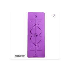 Професійний килимок EasyFit Pro для йоги, 184x68 см, товщина 5 мм, каучук, фіолетовий