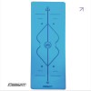 Профессиональный коврик EasyFit Pro для йоги, 184x68 см, толщина 5 мм, каучук, голубой