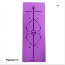 Профессиональный коврик EasyFit Pro для йоги, 184x68 см, толщина 5 мм, каучук, фиолетовый