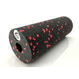 Массажный ролик (валик) EasyFit EPP, Длина 15 см, Диаметр 5 см, EPP-пена, для МФР, фитнеса, йоги и реабилитации, Черно-красный