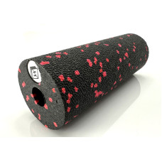 Массажный ролик (валик) EasyFit EPP, Длина 15 см, Диаметр 5 см, EPP-пена, для МФР, фитнеса, йоги и реабилитации, Черно-красный