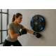 Настенный музыкальный боксерский тренажер EasyFit (электронная мишень для бокса с перчатками), 15 режимов, Bluetooth, Размер 43х6 см, Вес 2 кг, Черный