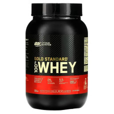 Сывороточный протеин, 100% Whey Gold Standard, Optimum Nutrition, 908 г (Клубника-банан)