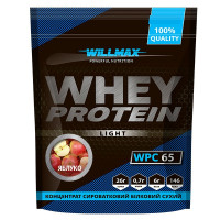 Протеин, Whey Protein Light 65%, Willmax, 1 кг (Яблоко)
