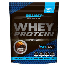 Протеин, Whey Protein Light 65%, Willmax, 1 кг (Шоколад-апельсин)