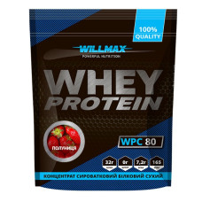 Протеин Whey Protein 80%, Willmax, 920 грамм (Клубника)