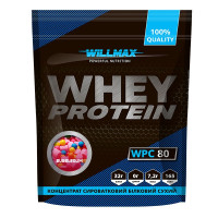 Протеин Whey Protein 80%, Willmax, 920 грамм (Bubblegum)