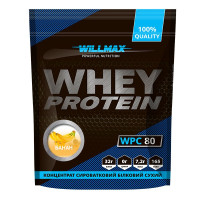 Протеїн Whey Protein 80%, Willmax, 920 грам (Банан)