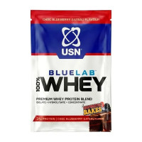 Сироватковий протеїн, 100% Whey Premium Protein, Blue Lab, 34 грами (Шоколадно-чорничний кекс)