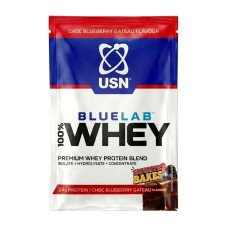 Сывороточный протеин, 100% Whey Premium Protein, Blue Lab, 34 грамма (Шоколадно-черничный кекс)