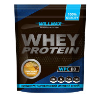 Протеин Whey Protein 80%, Willmax, 920 грамм (Лимонный чизкейк)