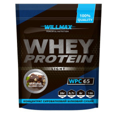 Протеин, Whey Protein Light 65%, Willmax, 1 кг (Шоколад-лесной орех) 
