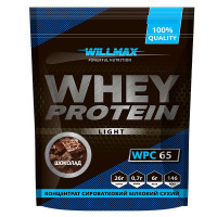 Протеїн, Whey Protein Light 65%, Willmax, 1 кг (Шоколад)