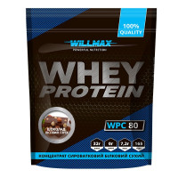 Протеин Whey Protein 80%, Willmax, 920 грамм (Шоколад-лесной орех)