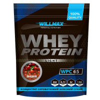 Протеин, Whey Protein Light 65%, Willmax, 1 кг (Вишня)