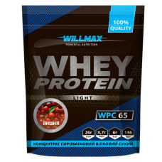 Протеин, Whey Protein Light 65%, Willmax, 1 кг (Вишня)