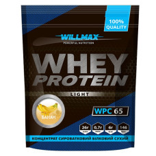Протеин, Whey Protein Light 65%, Willmax, 1 кг (Банан)