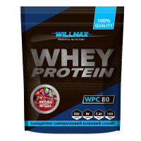 Протеин Whey Protein 80%, Willmax, 920 грамм (Лесная ягода)