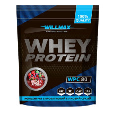 Протеин Whey Protein 80%, Willmax, 920 грамм (Лесная ягода)