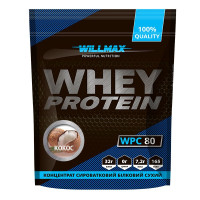 Протеин Whey Protein 80%, Willmax, 920 грамм (Кокос)