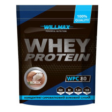 Протеїн Whey Protein 80%, Willmax, 920 грам (Кокос)