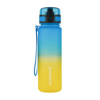 Термопляшка, Frosted Gradient Waterbottle 3026 Blue/Yellow, Uzspace, 500 мл
