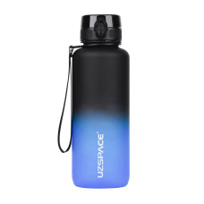 Бутылка для воды, Frosted Gradient Waterbottle 3056 Black/Blue, Uzspace, 1,5 л