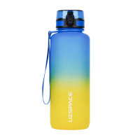 Пляшка для води, Frosted Gradient Waterbottle 3056 Blue/Yellow, Uzspace, 1,5 л