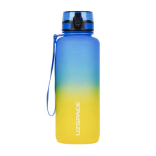 Бутылка для воды, Frosted Gradient Waterbottle 3056 Blue/Yellow, Uzspace, 1,5 л