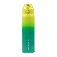 Термопляшка, X4 Gradient Waterboottle 4201 Yellow/Green, Uzspace, 500 мл