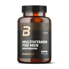 Мультивітаміни, Multivitamin for Men Organic, BioTech, 60 таблеток