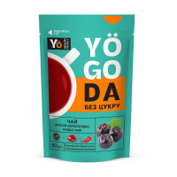 Чай без сахара, Yogoda Tea Sugar Free, 40 грамм (Арония черноплодная, кизил и чили)