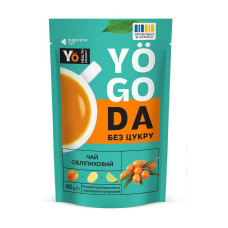 Чай без цукру, Yogoda Tea Sugar Free, 40 грам (Обліпиховий)